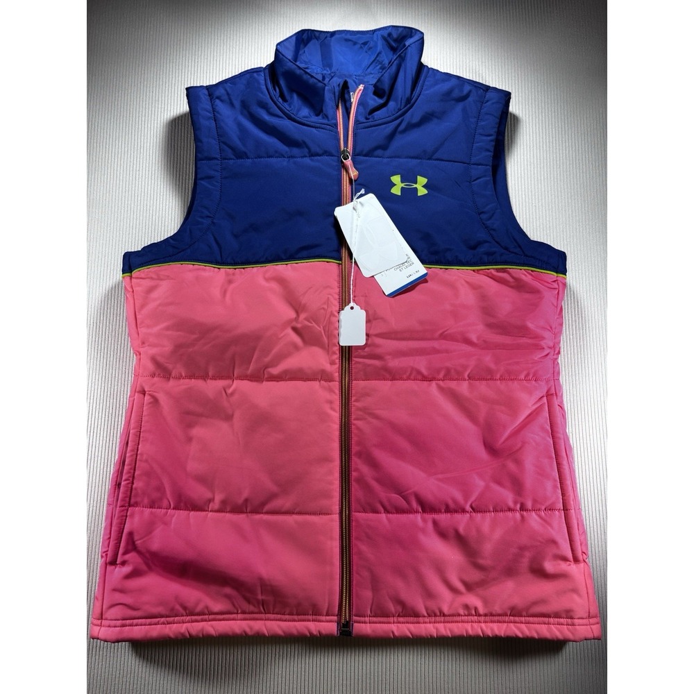 NWT Under Armour Youth Cold Gear Vest Girls YLG , Skiing, Sledding, Snow Mobile